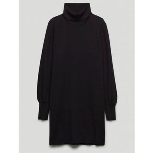 NEW Aritzia Wilfred Rebecca Merino Wool Sweater Dress in Black